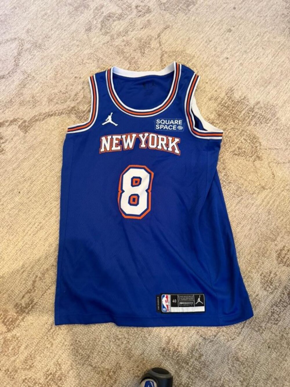 Jordan Blue New York Knicks Walker #8 Jersey Size S